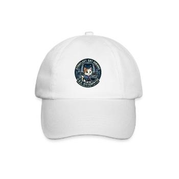 Kitty Captain Kittenpryse - Baseballkappe - Weiß/Weiß - Vorne