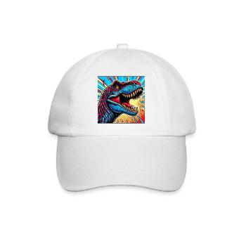 dinosaure - Casquette classique - blanc/blanc - Devant