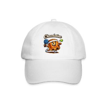 Chocolatine padel - Casquette classique - blanc/blanc - Devant