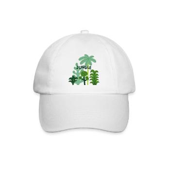 Jungle Tropical Nature Plants Summer Design - Baseball Cap - white/white - Front