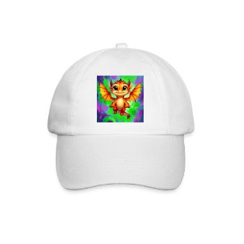 dragon - Baseball Cap - white/white - Front