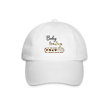 Leopard Loading baby - Baseball Cap - white/white - Front