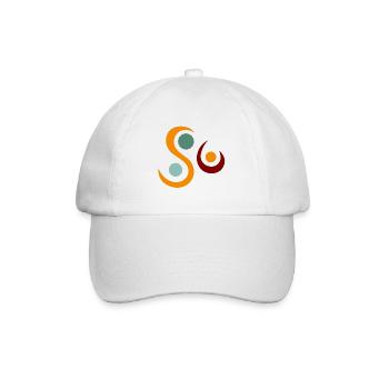Yoga design_5 - Baseball Cap - white/white - Front