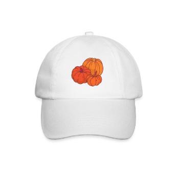 Cartoon Style Pumpkins - Baseball Cap - white/white - Front