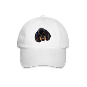 Dachshund Baby, Dog Designs - Baseball Cap - white/white - Front