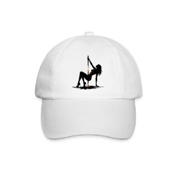 Danse exotique à la barre : Art sexy de squat en talons hauts - Casquette classique - blanc/blanc - Devant