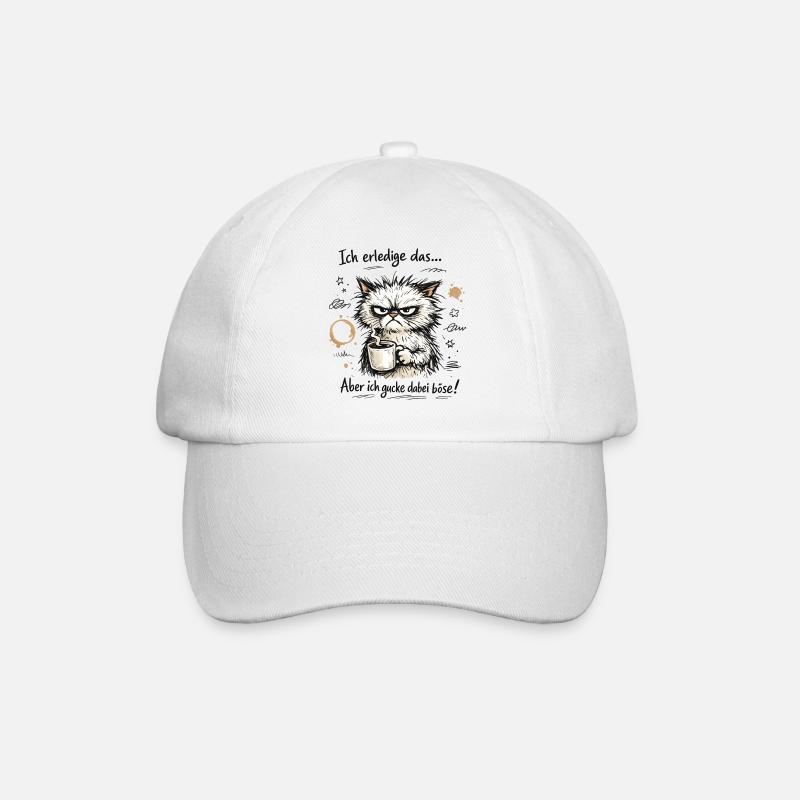 Ich erledige das lustiger Büro Spruch - Baseballkappe - Weiß/Weiß