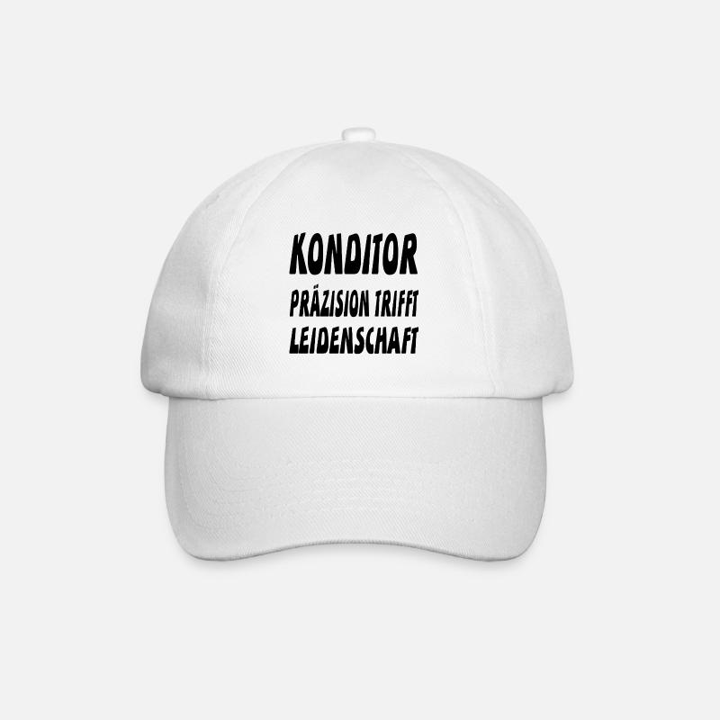 Konditor - Baseballkappe - Weiß/Weiß