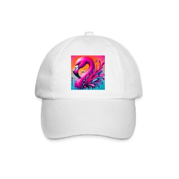 Flamant - Casquette classique - blanc/blanc - Devant