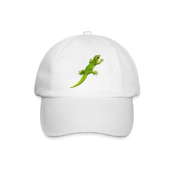 Gecko klettert 1 - Baseballkappe - Weiß/Weiß - Vorne