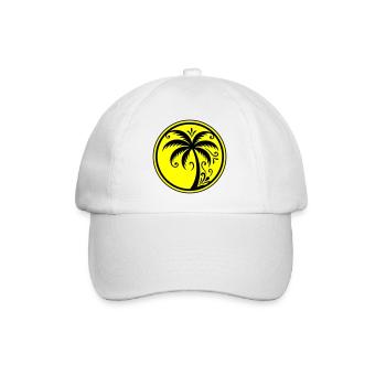 Palm tree icon beach - Baseball Cap - white/white - Front