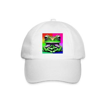 frog - Baseball Cap - white/white - Front