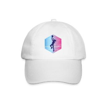 Basketball Girl Vintage - Baseball Cap - white/white - Front