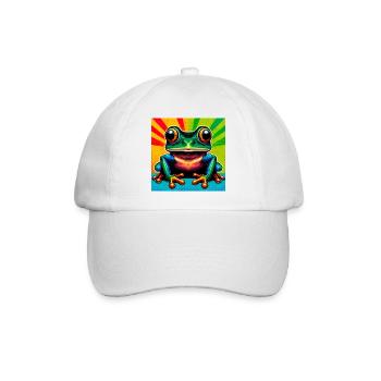 frog - Baseball Cap - white/white - Front