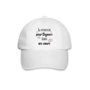 à jamais - Casquette classique - blanc/blanc - Devant