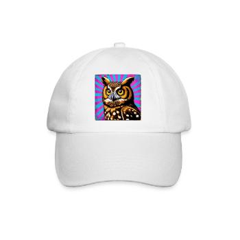 hibou - Casquette classique - blanc/blanc - Devant