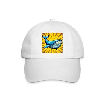 whale - Baseball Cap - white/white - Front
