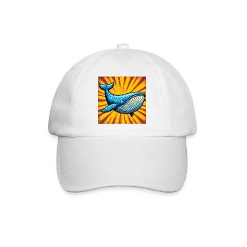 whale - Baseball Cap - white/white - Front