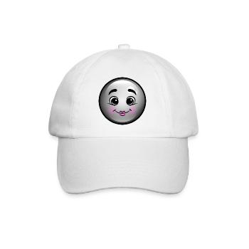 Cute Black Bubble - Baseball Cap - white/white - Front