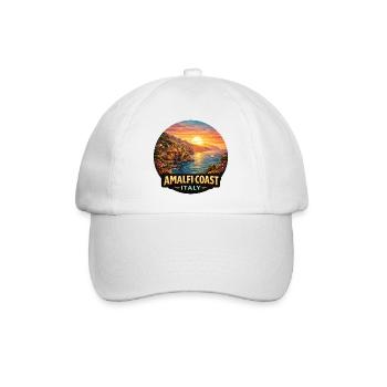 Amalfi Coast Italy Sunset Holiday - Baseball Cap - white/white - Front