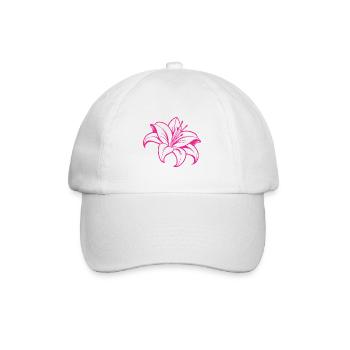 Lily flower - Baseball Cap - white/white - Front