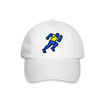 Fast Polygon Runner Marathon Team - Baseball Cap - white/white - Front