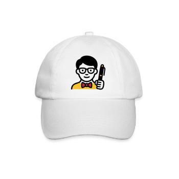 Professeur Professeur Bande dessinée Glasses - Casquette classique - blanc/blanc - Devant
