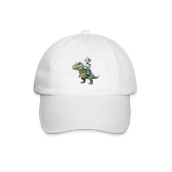 Effi AI : Aventure Dino – Robot mignon avec Dinosa - Casquette classique - blanc/blanc - Devant