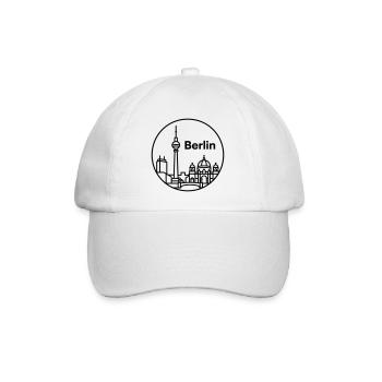 Berlin - Baseballkappe - Weiß/Weiß - Vorne