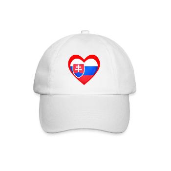Červené Srdce Slovensko - Casquette classique - blanc/blanc - Devant