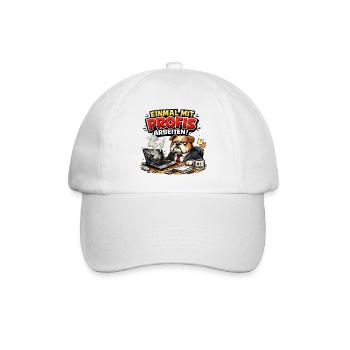 Einmal mit Profis arbeiten - Baseballkappe - Weiß/Weiß - Vorne