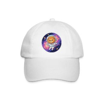 Astronaute Lion dans l’espace - Casquette classique - blanc/blanc - Devant