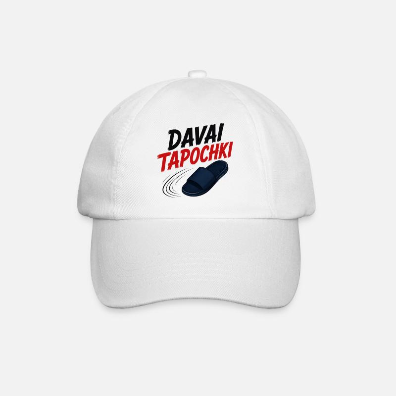 Davai Tapochki - Baseball Cap - white/white