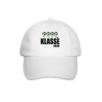 Fußball 4. Klasse 2026 - Baseballkappe - Weiß/Weiß - Vorne