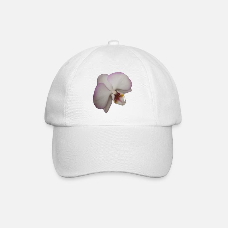Elegant_Pale_Lavender_Phalaenopsis_Moth_Orchid - Baseball Cap - white/white