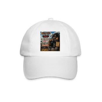 Trucker Lebensmodus: Kaffee und Freiheit - Baseballkappe - Weiß/Weiß - Vorne