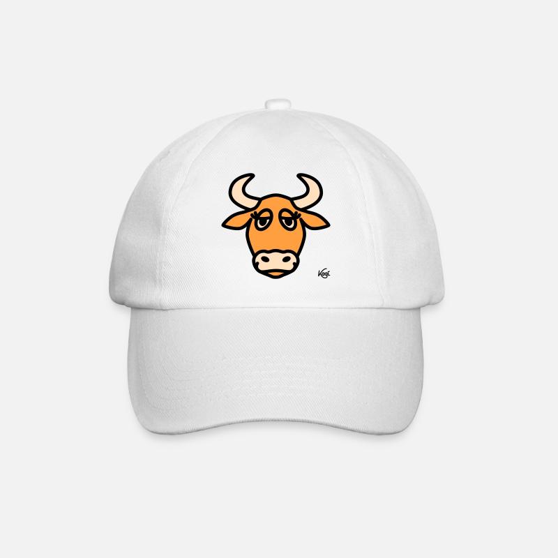 Taurus Large - Baseball Cap - white/white