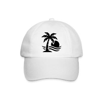 Palm Tree Beach Sun - Casquette classique - blanc/blanc - Devant