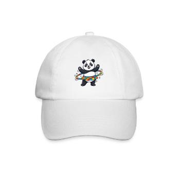 Rainbow Panda Hula-Hoop - Baseball Cap - white/white - Front