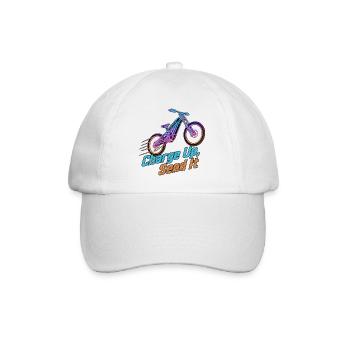 Charge Up Send It Neon E-Bike - Baseball Cap - white/white - Front