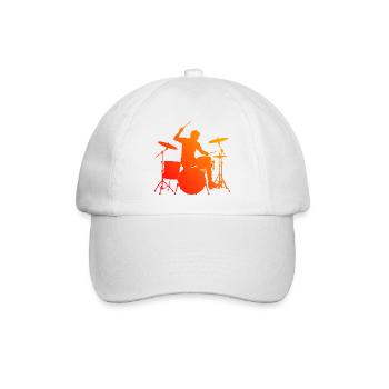 Gift idea for the drummer with drum games - Baseball Cap - white/white - Front