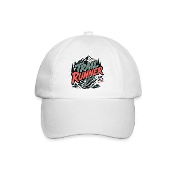 Coureur de trail. Run Wild - Casquette classique - blanc/blanc - Devant