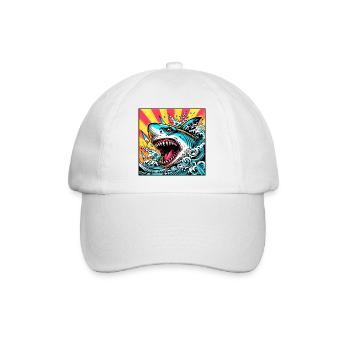 Requin - Casquette classique - blanc/blanc - Devant