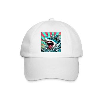 Requin - Casquette classique - blanc/blanc - Devant