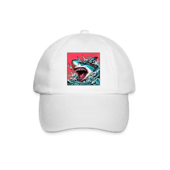 Requin - Casquette classique - blanc/blanc - Devant