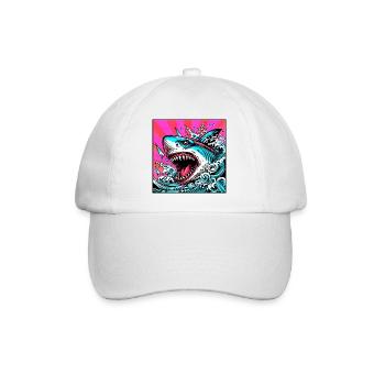 Requin - Casquette classique - blanc/blanc - Devant