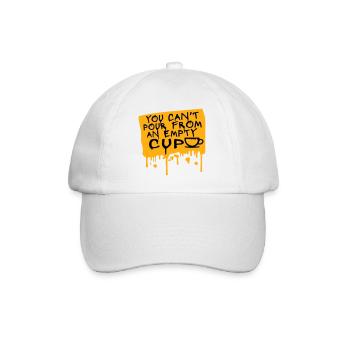 On ne peut pas verser dans un gobelet vide Soins personnels - Casquette classique - blanc/blanc - Devant