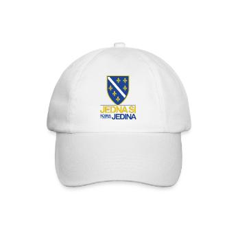 Jedna si Jedina Bosna i Hercegovina - Baseballkappe - Weiß/Weiß - Vorne