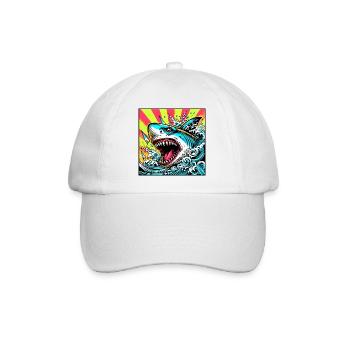 Requin - Casquette classique - blanc/blanc - Devant