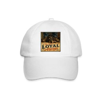 The most loyal. Always. Dog - Baseballkappe - Weiß/Weiß - Vorne